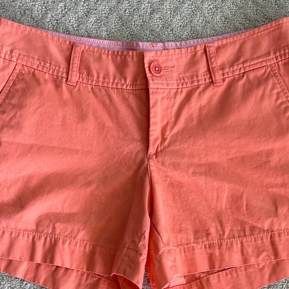 Lilly Pulitzer Callahan Shorts 100% Cotton 5" Inseam Yummy Melon 8 Summer Casual - Picture 2 of 13